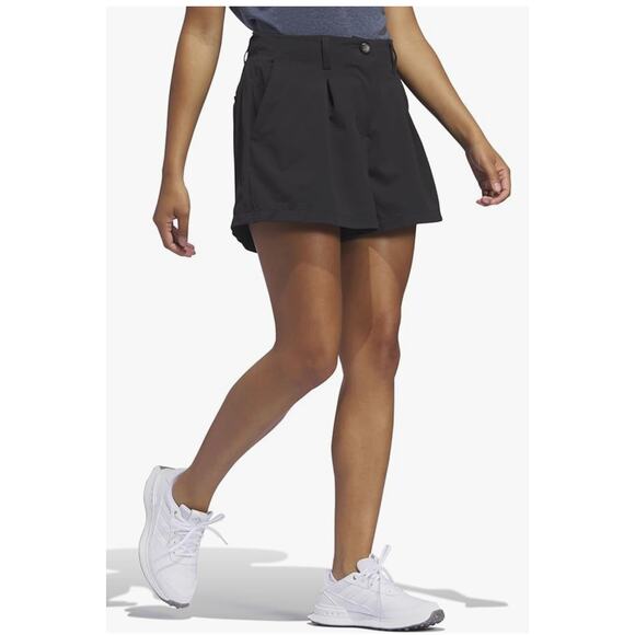 adidas Women’s Go-To Pleated Shorts – Black – Size XL (US 16–18) - Picture 7 of 8